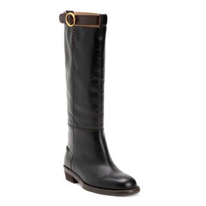ODISSI Black Leather Emilie Riding Boots